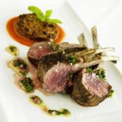 Rack of Lamb with Herb-Caper  Sauce