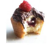 Jam Cupcakes with Chocolate Frosting