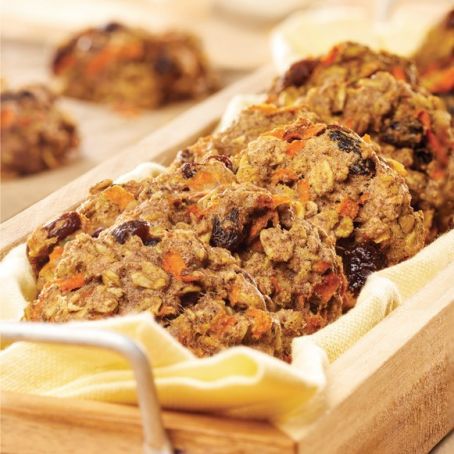 Carrot Raisin Breakfast Cookies