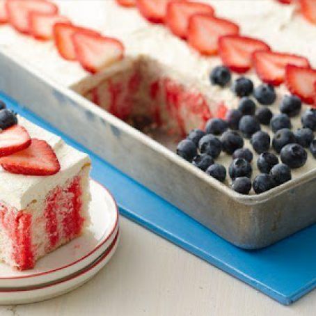 Red, White and Blue Poke Cake