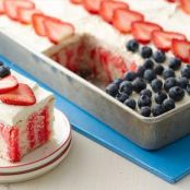 Red, White and Blue Poke Cake