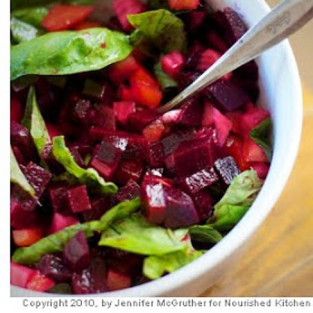 MIXED BEET SALAD WITH BASIL