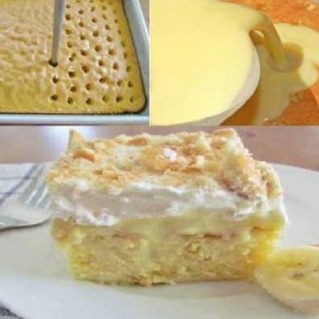 BANANA PUDDING POKE CAKE