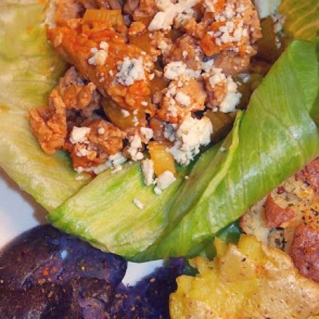 Buffalo Chicken Lettuce Wraps