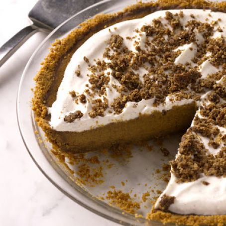 Bobby Flay's Pumpkin Pie with Cinnamon Crunch and Bourbon-Maple Whipped Cream