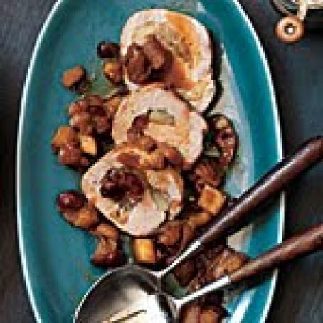 Apple and Cranberry Turkey Roulade