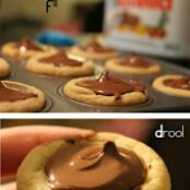 Mini Nutella Cookie Cups