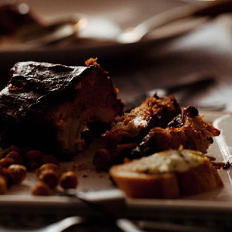 Pork Ribs with Mole Glaze