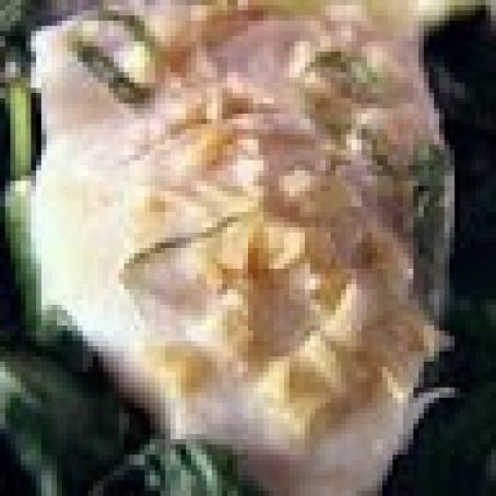 Ginger Sea Bass over Wilted Greens