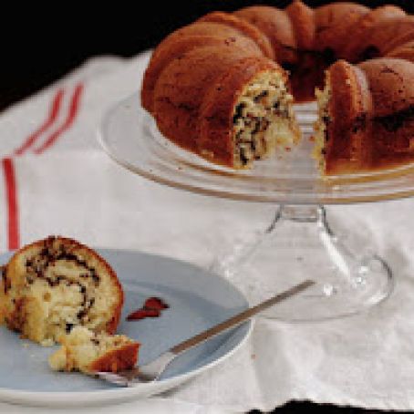 CAKE - Moist and Marbled Coffee Cake
