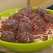 Big Beef Meatballs with Bucatini