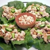 Thai Chicken in Lettuce Cups