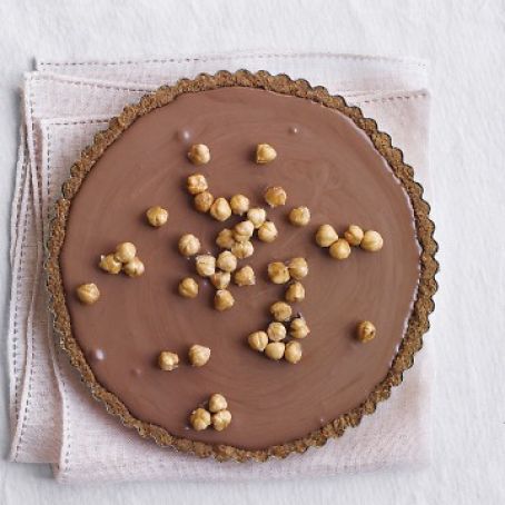 Chocolate Mousse Tart with Hazelnuts