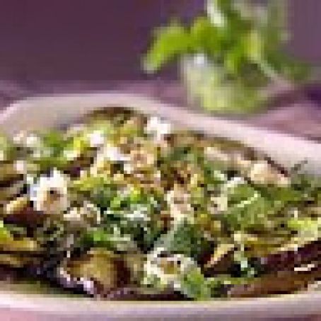 Grilled Eggplant and Goat Cheese Salad