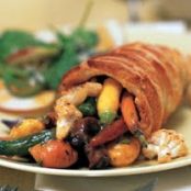 Roasted Vegetable Cornucopias