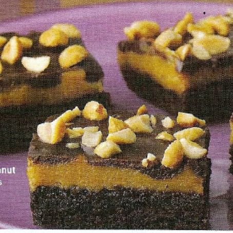 Peanut Butter Brownies -Triple Layer