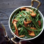 Haricots Verts with Chanterelles