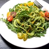FoodRaw Zucchini Pasta with Creamy Avocado-Cucumber SauceJulie West May 9, 2013