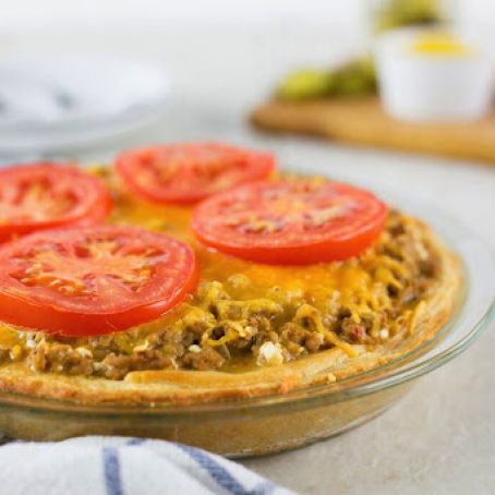 Skinny Cheeseburger Pie