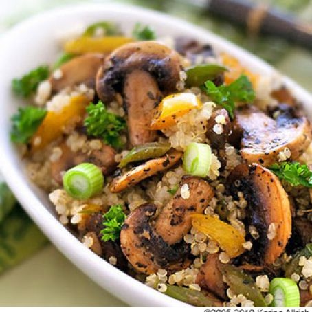 Quinoa Mushroom Pilaf