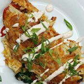 Stuffed Hashed Brown Omelette