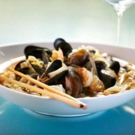 Spicy Kimchee Seafood Gumbo