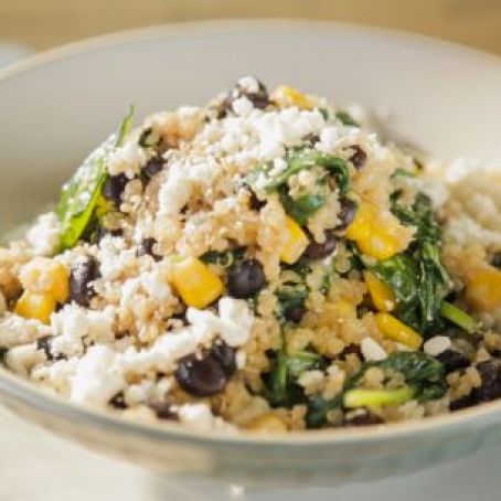 Black Bean-Feta Quinoa Bowl