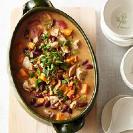 Red Bean, Chicken and Sweet Potato Stew