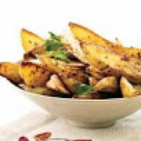 Oven Fries with Roasted Garlic