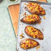Cheddar and Bacon Twice Baked Potatoes