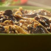 Creamy Mushroom Spaghetti