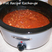 Thick, Thick Crock Pot Chili with Beans