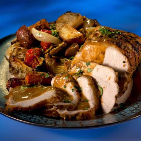 JKL Pesto Pork and Veggie Roast