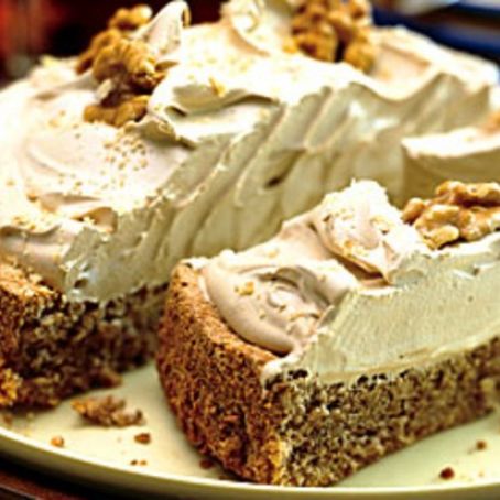 Walnut Torte with Coffee Whipped Cream