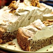 Walnut Torte with Coffee Whipped Cream