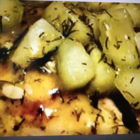 Chicken with Cucumbers and Dill