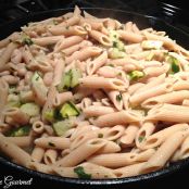 Zucchini with Cannellini Beans and Macaroni