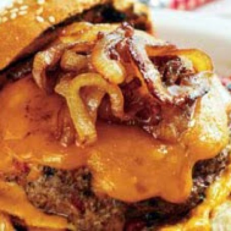 Burger - w/ Beer-Braised Onions & Cheddar
