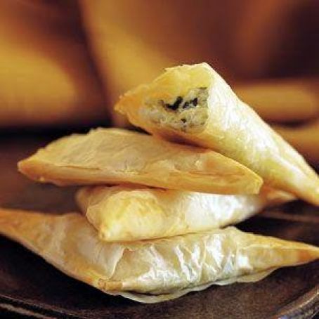 Three-Cheese Filo Triangles
