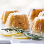 Lemon and Cherry Mini Bundt Cakes