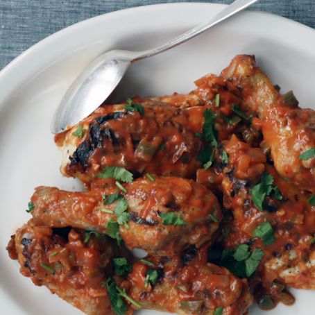 Grilled Chicken with Spicy Brazilian Tomato and Coconut Sauce