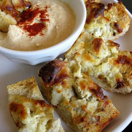 Artichoke Bread with Hummus