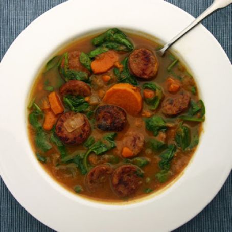 Sweet Potato and Sausage Soup