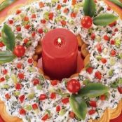Spinach Dip Crescent Wreath