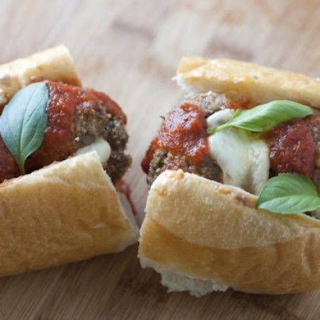 Pizza-Stuffed Meatball Hoagies