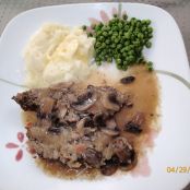 Meatloaf with mushroom sauce