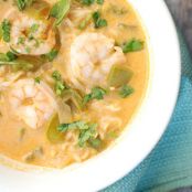 Coconut Curry Shrimp Ramen Bowl