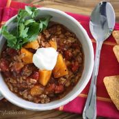 No Bean Turkey and Sweet Potato Chili