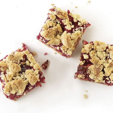 Cranberry-Apple-Walnut Crumb Bars