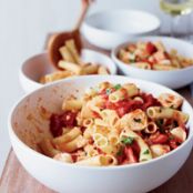 Rigatoni with Sea Bass and Tomatoes